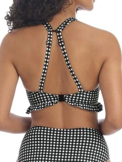 FREYA Check In High Apex Bikini Top - Monochrome -MARIE JO Shop braforme swimwear as201913 mom freya swim check in monochrome underwired high apex bikini top b1