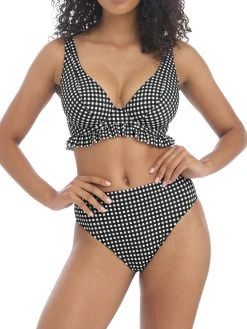 FREYA Check In High Apex Bikini Top - Monochrome -MARIE JO Shop braforme swimwear as201913 mom freya swim check in monochrome underwired high apex bikini top full