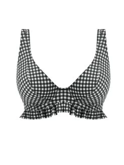 FREYA Check In High Apex Bikini Top - Monochrome -MARIE JO Shop braforme swimwear as201913 mom freya swim check in monochrome underwired high apex bikini top p