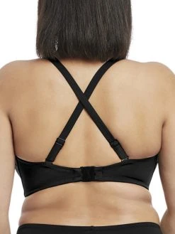 ELOMI Essentials Multiway Bandeau Bikini Top - Black -MARIE JO Shop braforme swimwear elomi es7532 blk swim essentials black underwired bandeau bikini top b