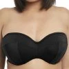 ELOMI Essentials Multiway Bandeau Bikini Top - Black