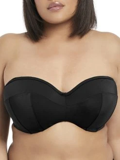 ELOMI Essentials Multiway Bandeau Bikini Top - Black