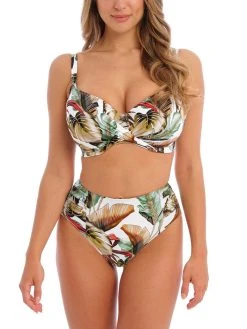 FANTASIE Kinabalu High Waist Bikini Brief -MARIE JO Shop braforme swimwear fantasie kinabalu bikini briefs fs503278 jue jungle full