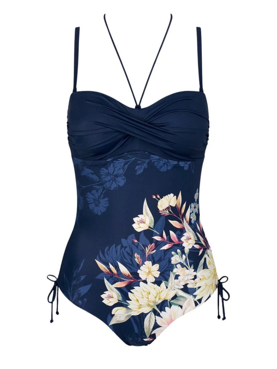 Triumph Botanical Leaf Swimsuit - Blue Combination 11 Triumph Botanical Leaf Swimsuit - Blue Combination - Image 9