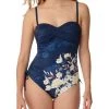 Triumph Botanical Leaf Swimsuit - Blue Combination