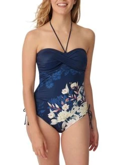 Triumph Botanical Leaf Swimsuit - Blue Combination 14 Triumph Botanical Leaf Swimsuit - Blue Combination -MARIE JO Shop braforme triumph 10207931 blue fl1