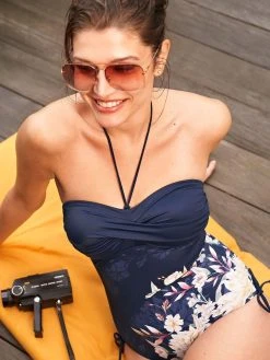 Triumph Botanical Leaf Swimsuit - Blue Combination 13 Triumph Botanical Leaf Swimsuit - Blue Combination -MARIE JO Shop braforme triumph 10207931 blue ls