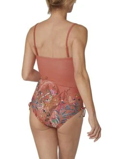 Triumph Botanical Leaf Swimsuit - Orange/Dark Combination -MARIE JO Shop braforme triumph 10207931 orange b1