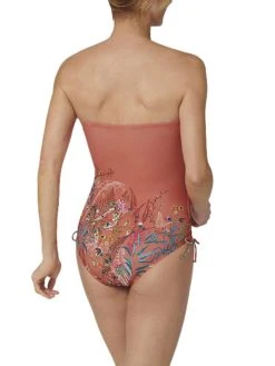 Triumph Botanical Leaf Swimsuit - Orange/Dark Combination -MARIE JO Shop braforme triumph 10207931 orange b2