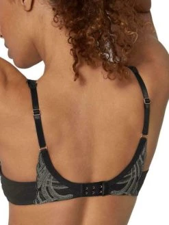 Triumph Lily Florale WP Bra - Black -MARIE JO Shop braforme triumph lily florale wp padded bra 0004 black b
