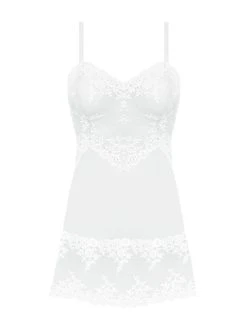 Wacoal Embrace Lace Chemise -MARIE JO Shop braforme wa814191 135 wacoal lingerie embrace lace white chemise p