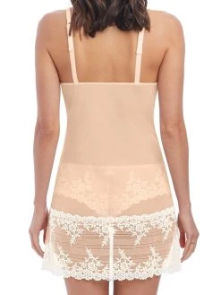 Wacoal Embrace Lace Chemise -MARIE JO Shop braforme wa814191 271 wacoal lingerie embrace lace beige chemise b