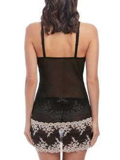 Wacoal Embrace Lace Chemise -MARIE JO Shop braforme wa814191 blk wacoal lingerie embrace lace black chemise b