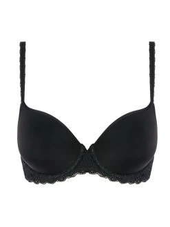 Wacoal Raffine Underwired Contour Bra - Black -MARIE JO Shop braforme wacoal we148004 blk c