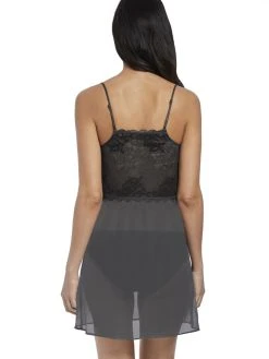 Wacoal Lace Perfection Chemise -MARIE JO Shop braforme 20we135009 chl primary wacoal lingerie lace perfection charcoal chemise b