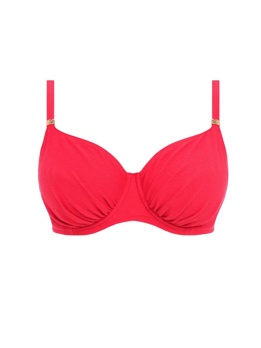FANTASIE Almeria Gathered Full Cup Bikini Top - Watermelon 7 FANTASIE Almeria Gathered Full Cup Bikini Top - Watermelon - Image 5
