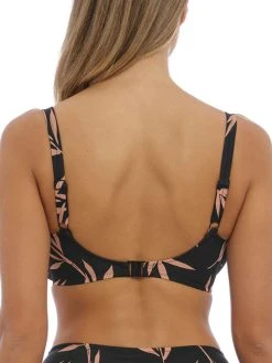 FANTASIE Luna Bay Gathered Full Cup Bikini Top - Lacquered Black -MARIE JO Shop fantasie 20luna 20bay 20swimwear 20fs502401lak 20b