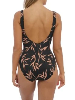 FANTASIE Luna Bay Plunge Swimsuit - Lacquered Black -MARIE JO Shop fantasie 20luna 20bay 20swimwear 20fs502439 20lak 20b