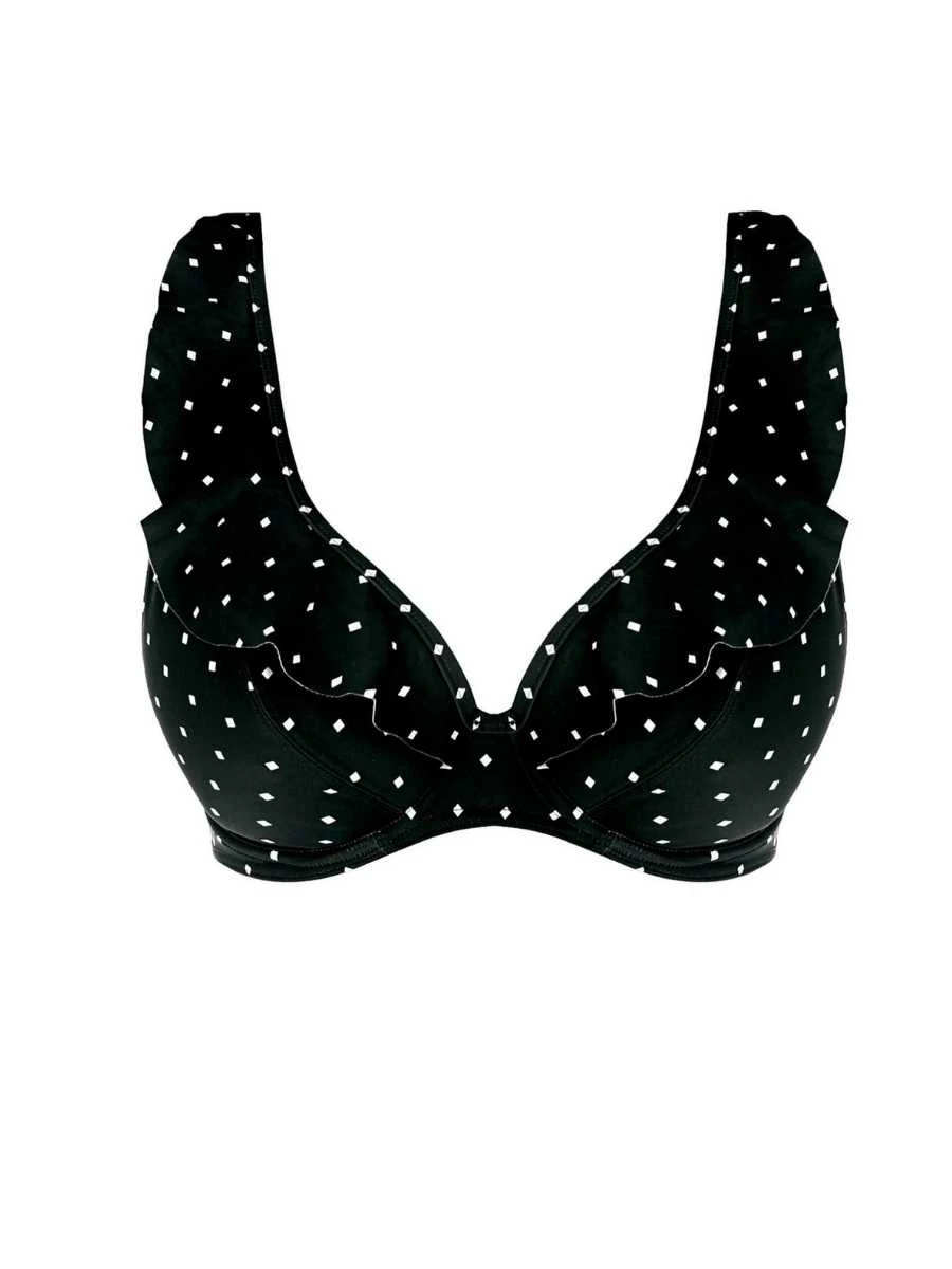 FREYA Jewel Cove High Apex Bikini Top - Black 9 FREYA Jewel Cove High Apex Bikini Top - Black - Image 7