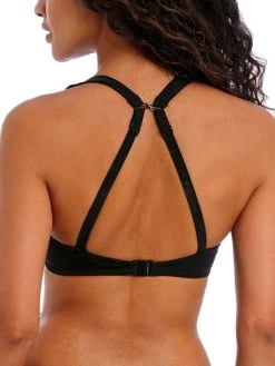 FREYA Jewel Cove High Apex Bikini Top - Plain Black -MARIE JO Shop freya 20swimwear 20jewel 20cove 20as7230 20plk 20b1