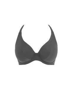 FREYA Jewel Cove Halter Bikini Top - Plain Black -MARIE JO Shop freya 20swimwear 20jewel 20cove 20as7232 20plk 20p