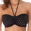 FREYA Jewel Cove Bandeau Bikini Top - Black -MARIE JO Shop freya 20swimwear 20jewel 20cove 20as7233 20blk 20f