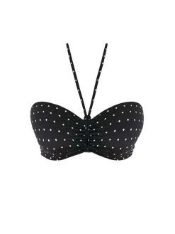 FREYA Jewel Cove Bandeau Bikini Top - Black -MARIE JO Shop freya 20swimwear 20jewel 20cove 20as7233 20blk 20p