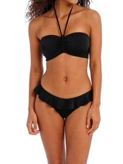 FREYA Jewel Cove Bandeau Bikini Top - Plain Black -MARIE JO Shop freya 20swimwear 20jewel 20cove 20as7233 20plk 20full