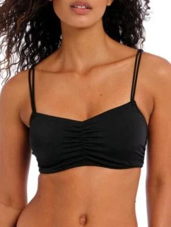 FREYA Jewel Cove Bralette Bikini Top - Plain Black -MARIE JO Shop freya 20swimwear 20jewel 20cove 20as7239 20plk 20f
